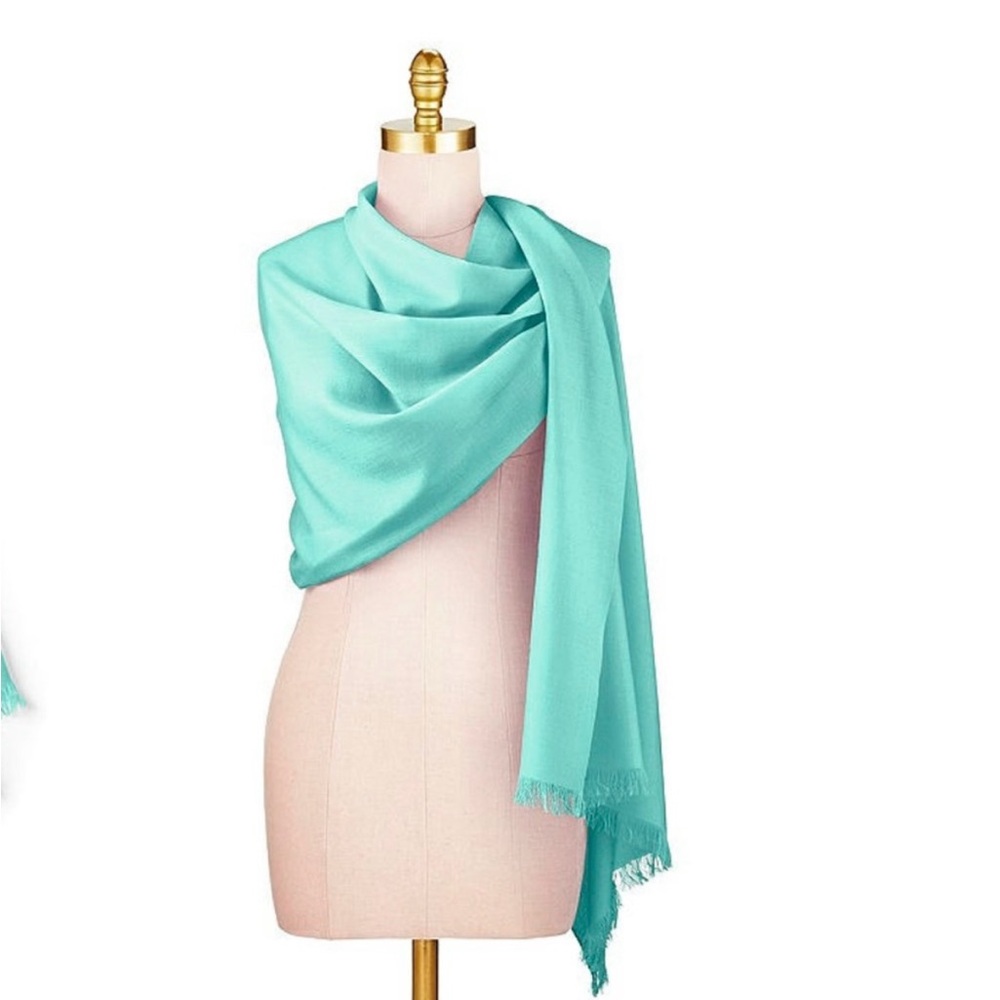 Elegant Aqua Scarf